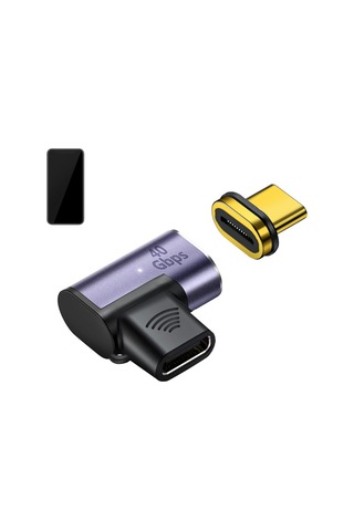 Usb4.0 Typ-c İçin Manyetik Adaptör Dirsek Kazaları Açmayı Önlemek İçin Pd İşlevi