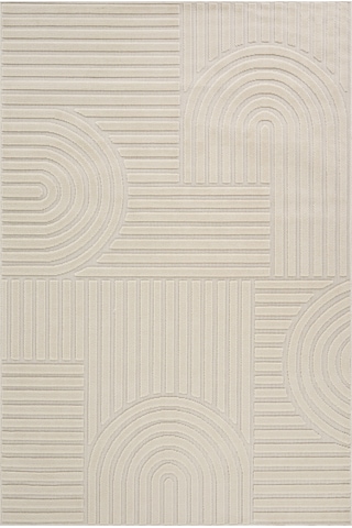 Kaşmir Halı İskandinav Rune White 100x300 Cm Salon Mutfak Halısı Yolluk Beyaz