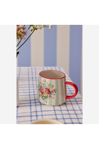 Cath Kidston Yeşil Porselen Kupa 340 Ml