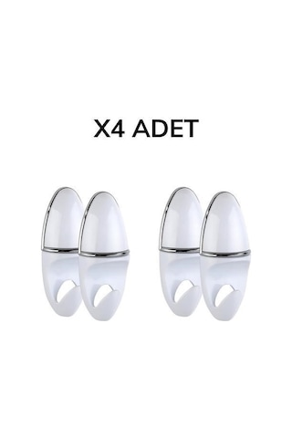 Buffer Bornoz Askısı Lüx Milenyum Bornozluk 2 Adet Banyo Bornoz Askılığı Metalik