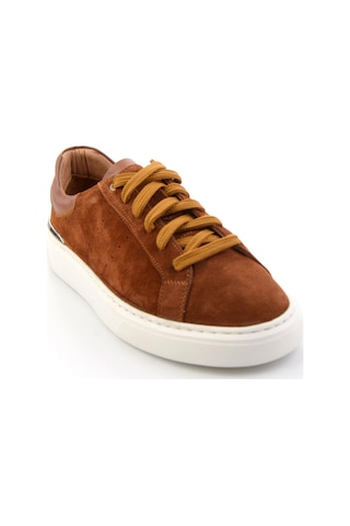 Taba Hakiki Deri Erkek Sneaker E01595327502 Taba