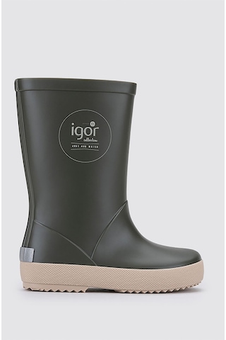 Igor Splash Dk Erkek Bebek Su Geçirmez Yağmur Kar Çizmesi W10292 Koyu Haki - Bej Koyu Haki Bej
