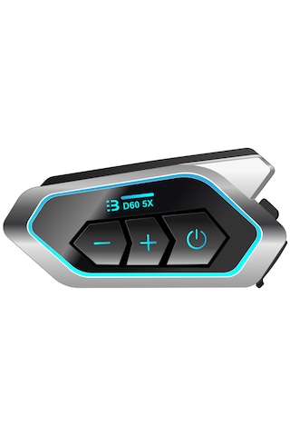 Vothoon D60 5x Rgb Işıklı Bluetooth Intercom Motosiklet Kask Kulaklığı