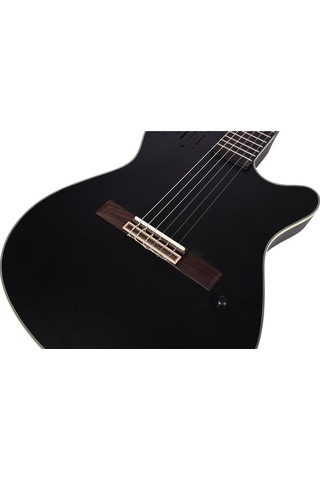 Tayste Cg-100eq Bk Silent Elektro Klasik Gitar