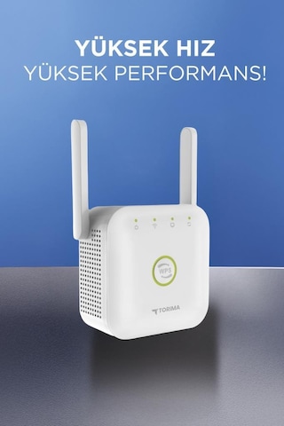 Torima WR-25 300 Mbps Wifi Sinyal Yakınlaştırıcı Güçlendirici Router Beyaz