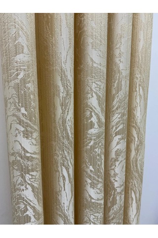 Nivemeshome Bade V 101 Gold 1/3 Sık Pileli Fon Perde Apm 60x260
