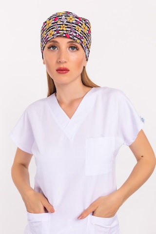 Çizgili Papatya Desenli Cerrahi Bone
