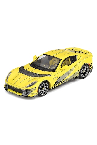 1:64 Ölçek Bbr 2026 Ferrari 812 Competizione Diecast Metal Minyatür Model Araba 5cm