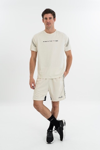 Maraton Comfort Erkek Bisiklet Yaka Taş- T-shirt Taş-
