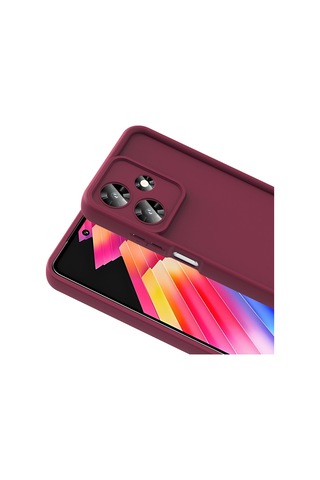Ariatech İnfinix Hot 30 Kılıf Kamera Korumalı Ananas Kapak - Pembe Pembe