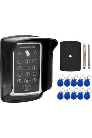Rfid Şifreli Kapı Kilidi + Su Geçilmez Koruyucu Kılıf + 10 Tag