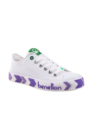 Benetton Kadın Spor Ayakkabı Beyaz-lila Beyaz - Lila