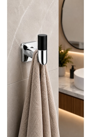 Pruva Askılık Krom-mat Siyah Ba1004 001 Cr-al6