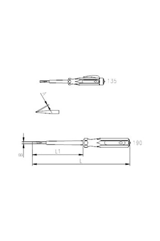 İzeltaş 4550 Kontrol Kalemi 190 MM