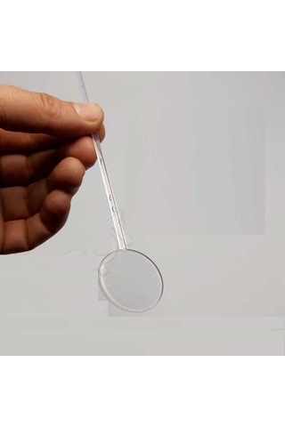 1000 Adet Plastik Kokteyl Karıştırıcı Şeffaf Yuvarlak Çubuk Kaşık