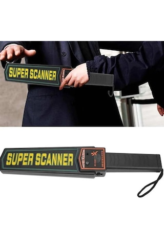 Süper Scanner Metal Dedektör Kolay Kullanım Işıklı Sesli Titreşim