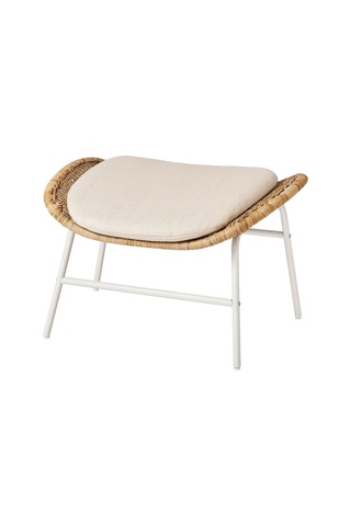 Ikea Beyaz Rahat Berjer Koltuk - Rattan Koltuk Ve Puf