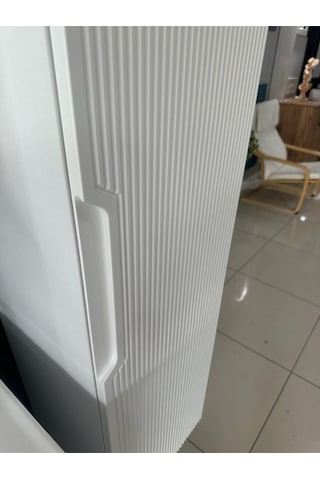 Noce Aynalı Cnc İşlemeli Membran Kapaklı Banyo Dolabı 65 CM Beyaz