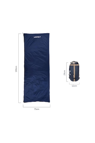Lixada 190 75cm Kamp Seyahat Açık Zarflı Uyku Tulumu Koyu Mavi