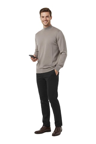 Raymons Erkek Yarım Balıkçı Yaka Regular Fit Kazak Bgl-st04954 Bej