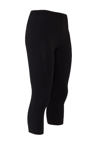 Kadın Modal Elastan Kapri Tayt 2'li Paket Siyah 11