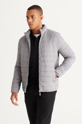 Ac&Co / Altınyıldız Classics Standart Fit Normal Kesim Dik Yaka Erkek Mont - Gri
