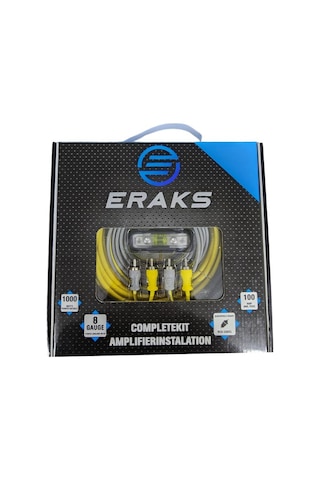 8awg Amfi Kablo Seti Montaj Kablo Seti 1000w 8 Gauge 100a Anl Sigortalı Rca Bağlantılı