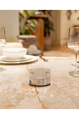 Madame Coco Claire Dokunmatik Abajur Abjr000000001810x10x5 Cm-gümüş Diğer