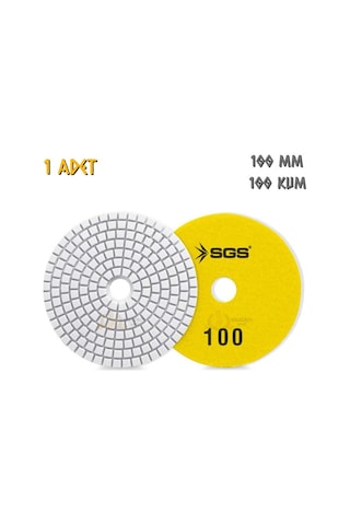 Sgs Elmas Polisaj Pedi Mermer-granit-fayans - Islak - 100 Kum - 1 Adet