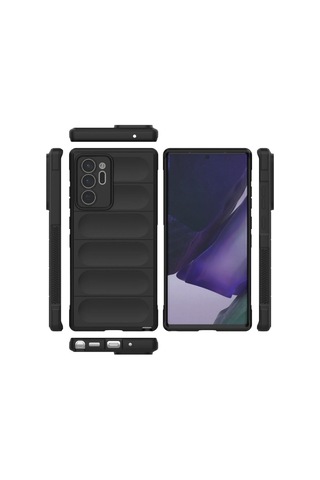 Samsung Galaxy Note 20 Ultra Uyumlu Silikon Kılıf - Kamera Korumalı Esnek Airbag Kapak - Yeşil