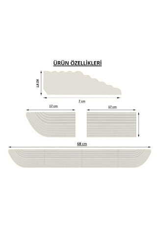 3yk.3d 1.8-2.8 cm Kapı Eşiği Rampası Beyaz Tüm Robot Süpürge ve Tekerlekli Sandalyeler için