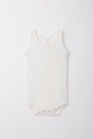 Breeze Kız Bebek Çıtçıtlı Atlet Zıbın Body 9 Ay-3 Yaş, Ekru Ekru