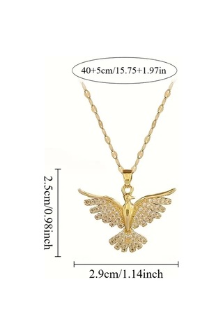 İtaly 18k Altın Kaplama Anka Gold Renk Kolye Çok Renkli