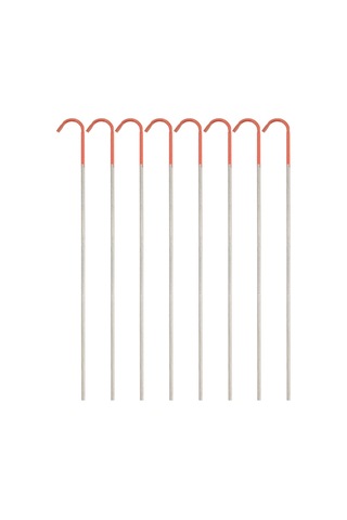 Tenfowee 8 Adet Titan Alyuminyum Çadır Pini - S: 2mmx130mm 1.31g , L: 3mmx150mm 5.5g Çok Renkli