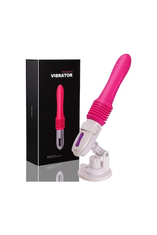 Pembe Tilki Uzaktan Kumandalı Hareketli Dildo Vibratör Pembe