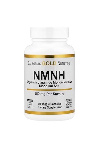 California Gold Nutrition Nmnh Brain & Cognitive Dihydronicotinamide Mononucleotide 250 Mg 60 Veggie Caps