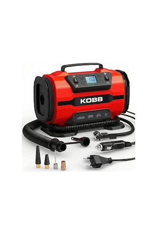 Kobb Kb301 12volt 220volt 150 Psı Ayarlanabilir Dijital Basınç Göstergeli Lastik Ve Yatak Şişirme Pompası Kobb Kb301 12volt 220volt 150 Psı Ayarlanabilir Dijital Basınç Göstergeli Lastik Ve Yatak Şişirme Pompası