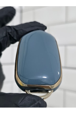 Gma Keys Togg T10x T10f 3 Tuşlu Smart Nano Koruma Anahtar Kılıfı Gri Gold Altın Renk Yüksek Kalite
