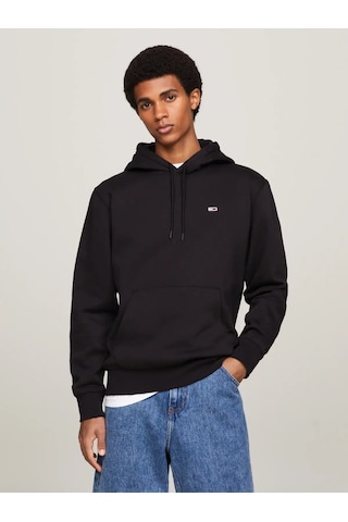 Tommy Hilfiger Tjm Regular Fleece H Erkek Siyah Hoodie
