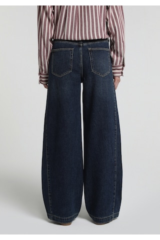 Colin's Colins Baggy Wide Leg Fit Kadın Dark İndigo Denim Jean Pantolon Cl1082769 Q1.v1 Dn08679