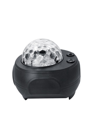 Vkemall Led Işıklı Güneş Sistemi Projeksiyonu, Çocuklar İçin Renkli Yıldız Ve Su Desenli 8w Usb Işık, Müzik Fonksiyonlu Siyah Ambient Lambası