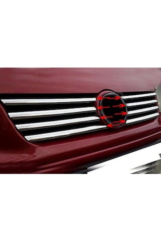 Vw Volkswagen Transporter T4 Caravelle-multivan Uyumlu Ön Panjur 8 Parça 1995-2003 Paslanmaz Krom
