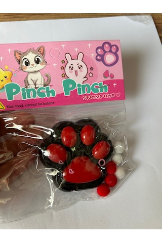 Twins Stars 1 Adet Kedi Patisi Squishy Oyuncağı Sukuşi 7,5x6,5cm