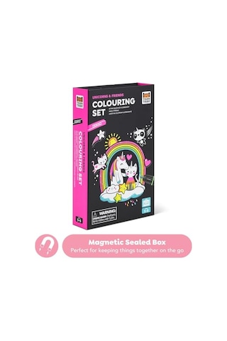 Bertoy Neon Unicorn Boyama Seti Ve Çizim Seti Açık Gri