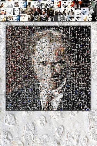 Atatürk Mustafa Kemal Mozaik Tablo Kanvas Tablo 80 x 80