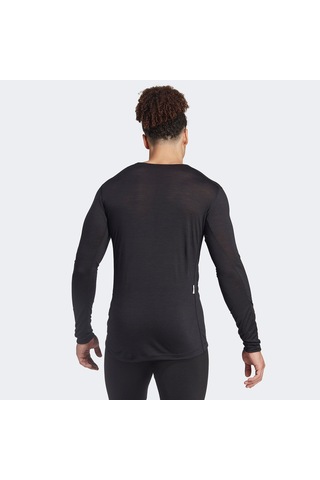 Adidas Xperior Merino 150 Midlayer Erkek Siyah Uzun Kollu Antrenman İçliği Hz8559