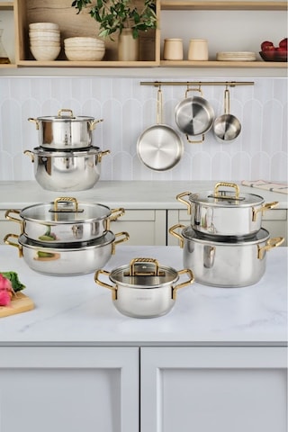 Karaca Maçka Çelik Sahan 20 Cm Gold