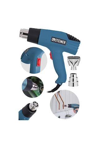 Steiner Alman Gt-3000 Watt 2 Kademeli Isı Tabancası Çelik Rezista