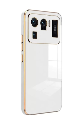 Newface Xiaomi Mi 11 Ultra Kılıf Volet Silikon - Beyaz Resimdeki