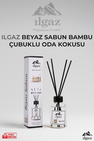 Ilgaz Beyaz Sabun Çubuklu Oda Kokusu 110 ML